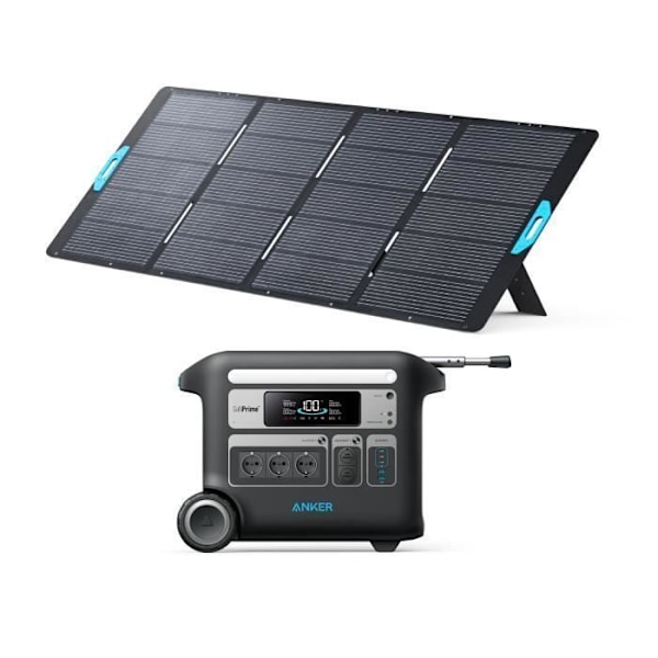 KIT Elstation Anker SOLIX F2000 med Solpanel 400W