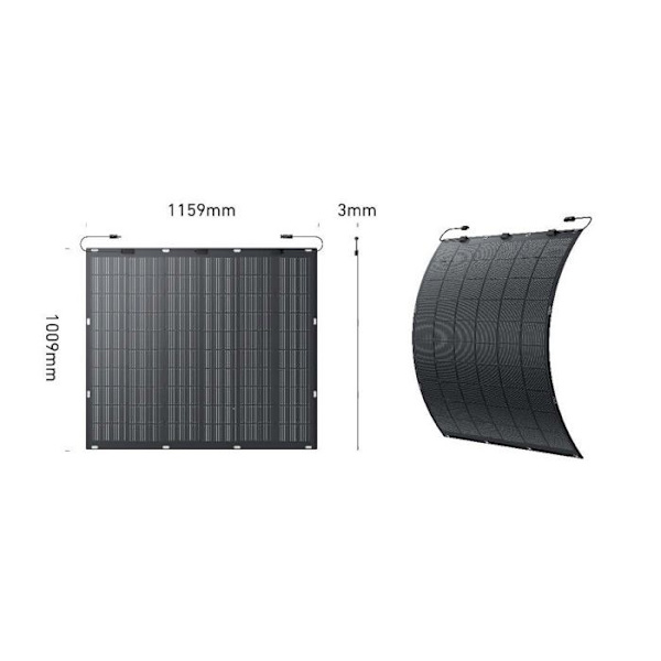 Anker Solix 4xFS20, joustavat aurinkopaneelit 4x225W E1600 AC/PRO:lle