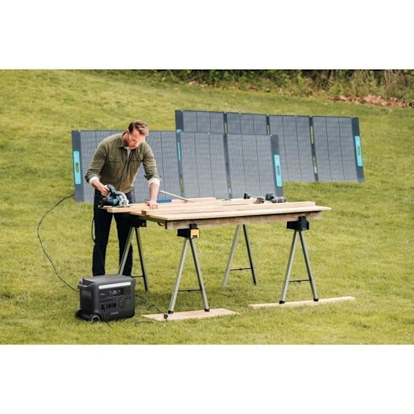 KIT Sähkögeneraattori Anker SOLIX F2600 200W Aurinkopaneelilla
