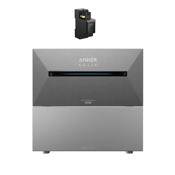 Kit Keskus aurinkosähköparveke Anker SOLIX, Solarbank 2 E1600 AC lisäakku BP1600, 3200Wh, 2*MPPT 1200W