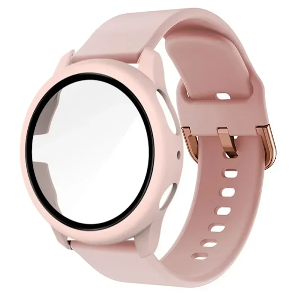 20mm Armband+Fodral för Samsung Galaxy Watch Active 2 Armbandsskydd Stötfångare för Galaxy Watch 4/5/6 40mm 44mm Skyddskåpa DGr-DGr Active 2 40mm
