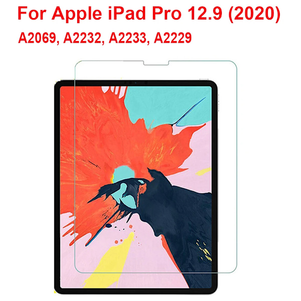 2-pack skärmskydd i härdat glas för Apple iPad Pro 12,9 tum, glas för iPad Pro 12,9 2015 2017 2018 2020 2021 2022 A2764 Pro 12.9 2020 2PCS
