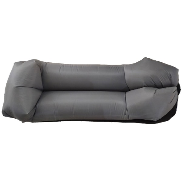 Uppblåsbar soffa Bärbar hopfällbar vattentät luftläckagesäker strandsovsäck Lämplig dark blue pointed style