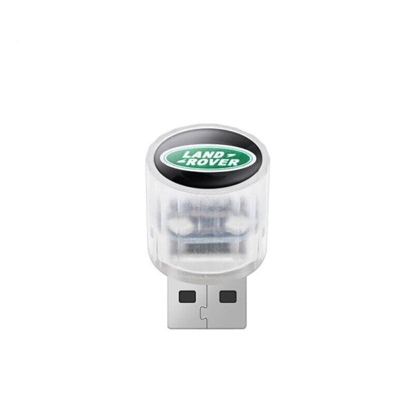 Bil USB LED-lampa med logotyp Enkel installation Bildörrlampa Idealisk för inredning av bilar land rover