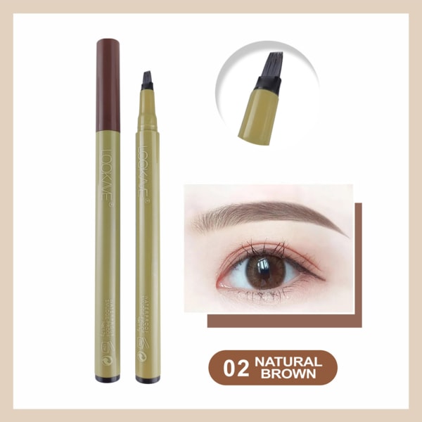 Långvarig ögonbrynspenna Slät struktur Ögonbrynssminkpenna för kvinnor Daglig makeupanvändning 1