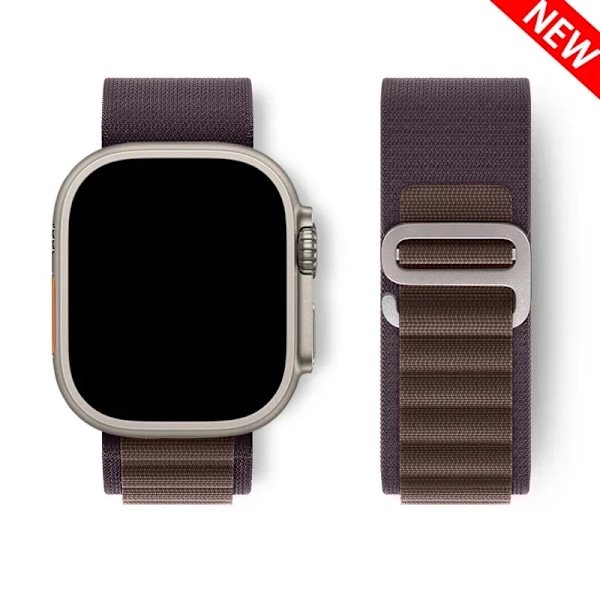 Alpine Loop för Apple Watch armband Ultra 2 49mm Series 10 46mm 42mm 40-44mm 45mm 41mm G-krok sportarmband iWatch 10 9 8 7 6 SE 5 4 NEW Indigo 14 42mm-44mm-45mm-49mm