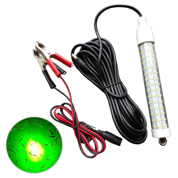 LED nedsänkbar nattfiskelampa 12V undervattens fishfinder-lampa lockar räkor green