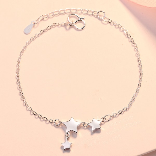 Silverplätering armband justerbar storlek Charm Fashion Valentine smycken present för kvinnor b