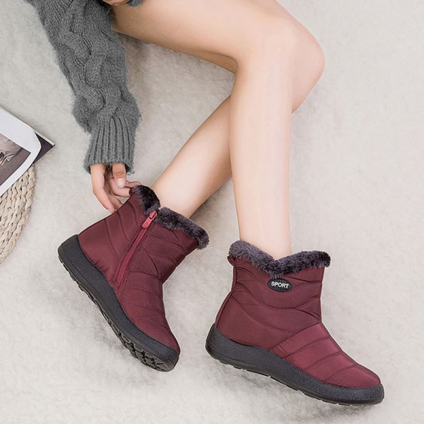 Dam Plus Size Snow Sneakers Stövlar Skor Utomhus Anti-Slip Vattentäta Booties Winter b 39