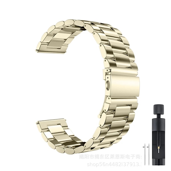 22mm 20mm Metallarmband för Samsung Galaxy Watch 7 6 5 4 40mm 44mm 46mm 5Pro 45mm Rostfritt Stål Armband för Amazfit Bip Huawei GT4 starlight 22MM