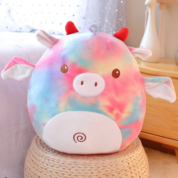 35 cm Squishmallows-plysch docka överraskningar docka husdjur Mjuk sängkudde för barn cow