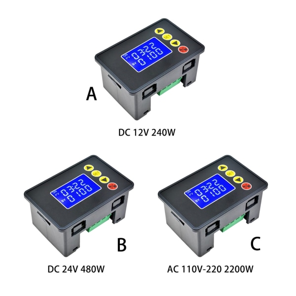 LCD Digital Display Time Relay med LCD Display Switch Relay för Smart Control Power dc12v 240w