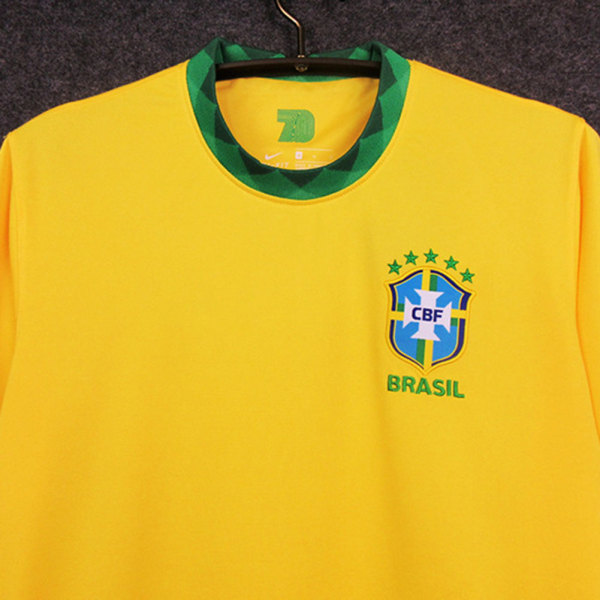Fotbollströja herr Toppar Brasilien Hemmastadion Messi nr 10 kortärmade kläder home stadium xl