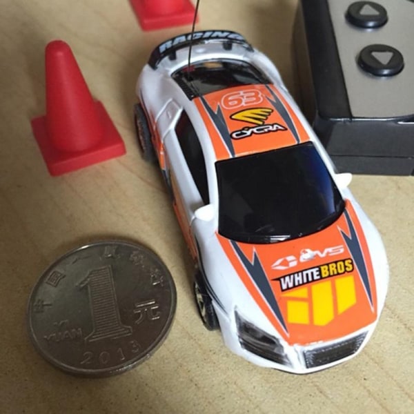 Mini Coke Can Speed ​​RC Radio Fjärrkontroll Micro Racing Car Leksak Barn Barn Present default