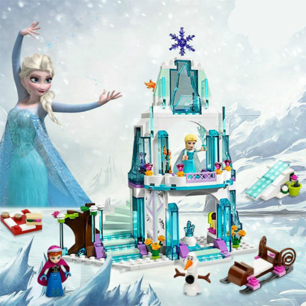 316st Friends Girl Building Block Set LegoIng Leksaker Anna Elsa Snow Queen Elsa multicolor