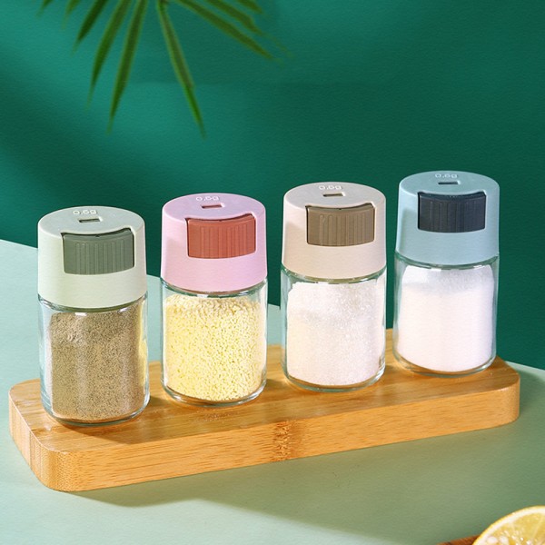 Salt och peppar shakers Set Lätt att använda Salt Shakers vänlig för kök nybörjare round green