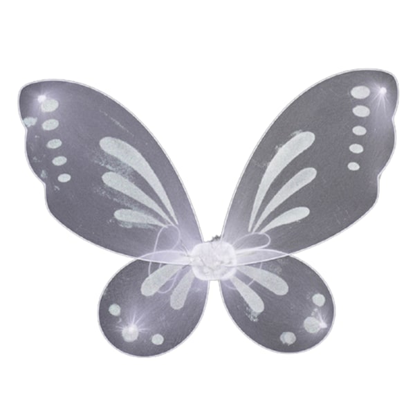 Fairy Genie Wings Kostym Toddler Klä upp Fjärilsformade vingar med elastiskt snöre för flickor green
