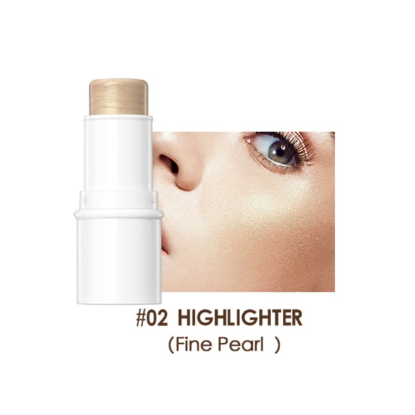 Multifunktionell Makeup Stick Bärbar Highlighter Pen Hållbar Vattentät Contour Stick för 2