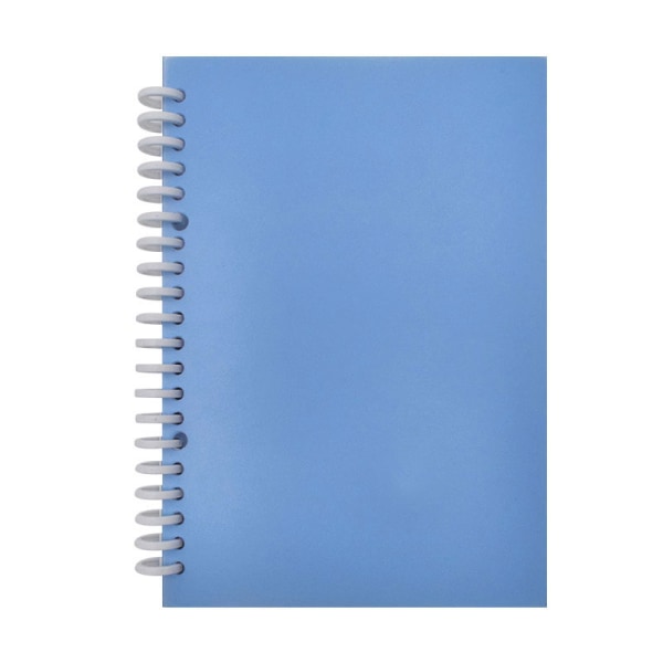 Dekalsamlingsalbum Återanvändbar dekalbok 40 ark A4/A5 PU- cover för klippbok blue 40 sheets a4