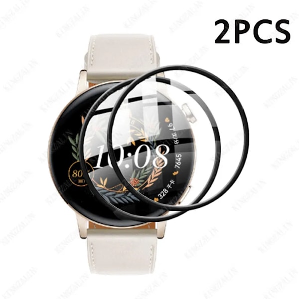 Skärmskydd för Huawei Watch GT 3 2e GT3 GT 2 pro 42mm 46mm Smartklocka Skyddsfilm för Huawei GT3 Pro GT4 Mjukt Glas 2PCS For GT 2e 46mm