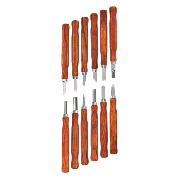 12-delade konstnärliga gravknivar Set Universal linoleumskärare för träsnideri a