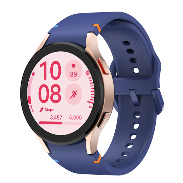 officiell webbplats Armband för Samsung Galaxy Watch 7 FE 44mm 40mm Silikonarmband Galaxy Watch6 4 6 Classic 5 pro band 43mm 47mm blue Galaxy 7 40mm 44mm