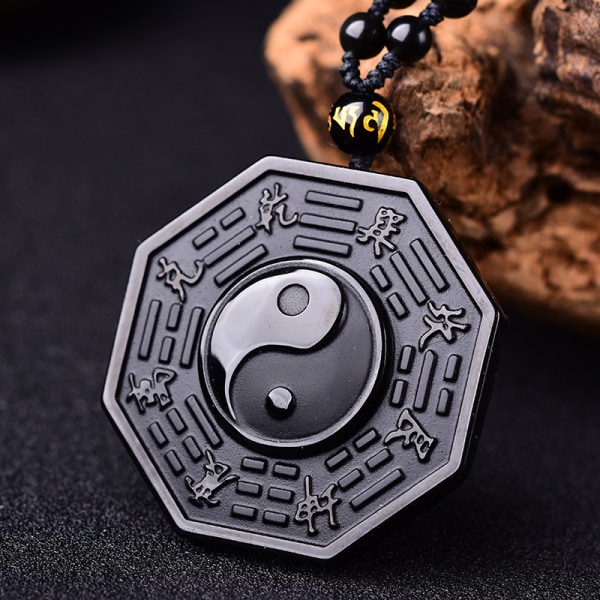 Yin Yang Halsband Hänge Kedja Hals Tillbehör Dekor Lucky Amulet a