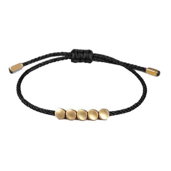 Kopparpärlor Armband Justerbar Handgjord Buddhist Armband Lucky Rope Hand Chain red 2514