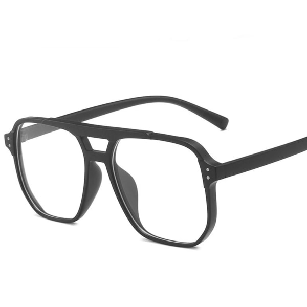 Dubbelstråle Anti-Blue Light Glasögon Lättvikts Anti Eyestrain Bländning Spegelglasögon för damer Trendig dekoration sand black