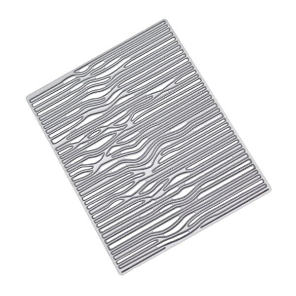 Waves metallskärningsformar oregelbunden rand ihålig präglingsstencil form för gör-det-själv silver
