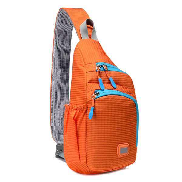 Unisex bröstväska Pack Vattentät resor Sport Nylon Crossbody Axelremsväskor Herr orange