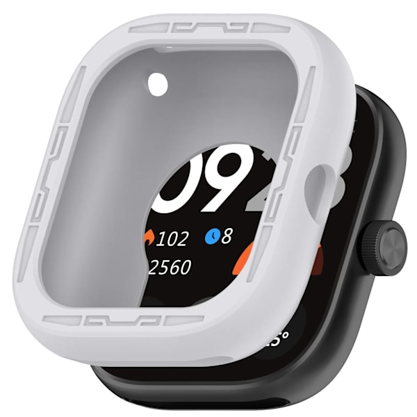 För Redmi watch 4 Silikonfodral Stötfångare Smartwatch Tillbehör Skyddande Skal för Xiaomi Redmi Watch 4 Skyddsram Grey for Redmi watch 4