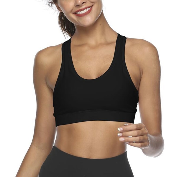 Dam Sport Yoga Löpar BH Crop Top Väst Stretch Vadderade BH:ar Shaper Ny g xl