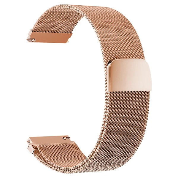 22mm 20mm Rostfritt Stål Armband För Amazfit Bip 6 5 Band För Amazfit Active 2/GTS 4 3/GTR 4 3 2/Cheetah Square/Round/Balance 2 Rose Gold-M1 Amazfit Bip 6 5