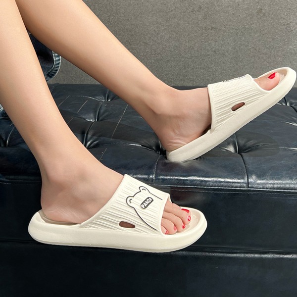 Soft Sole Tofflor Halkfria EVA duschsandaler för sommaren creamy-white 38-39