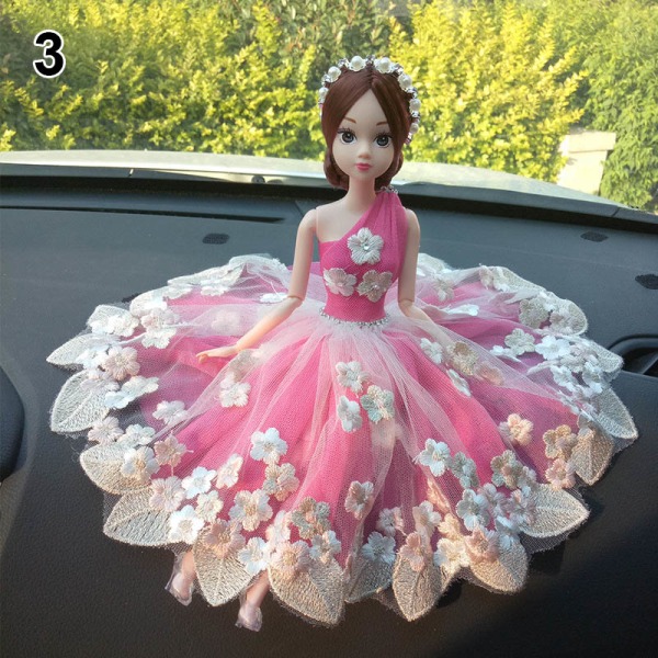 Rörlig led Princess Babe Doll 30 cm Spets Bröllopsklänning Svit Barn Leksak Flickor Present 2