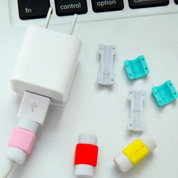 10 st/ set Mini USB -kabelskydd för iPhone 6/7/Plus iPad Datahörlurskablar default