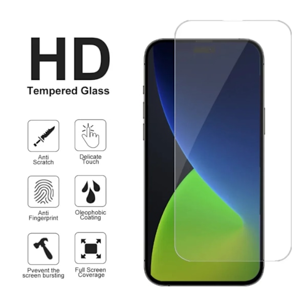 Reptåligt Okrossbart Härdat Glas För Iphone 15 14 12 13 11 Pro Max Skärmskydd För Iphone 6 7 8 Xr X Plus Glas IPhone 13 Pro Max Tempered glass
