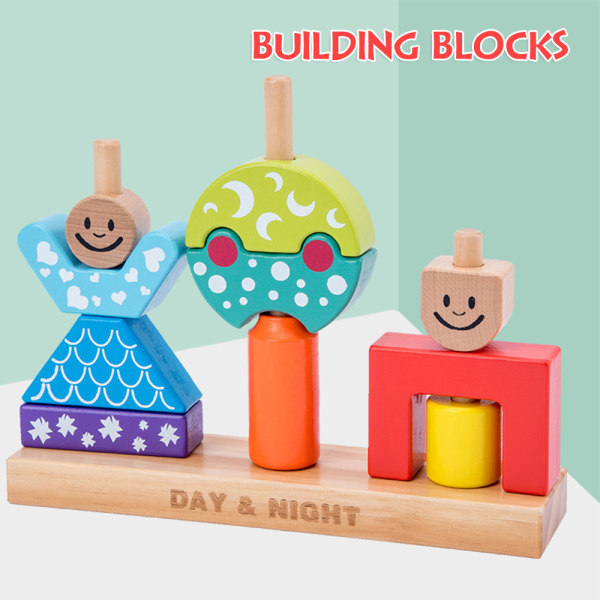 Barns balans byggsten leksak tidig utbildning pussel lärande leksak default