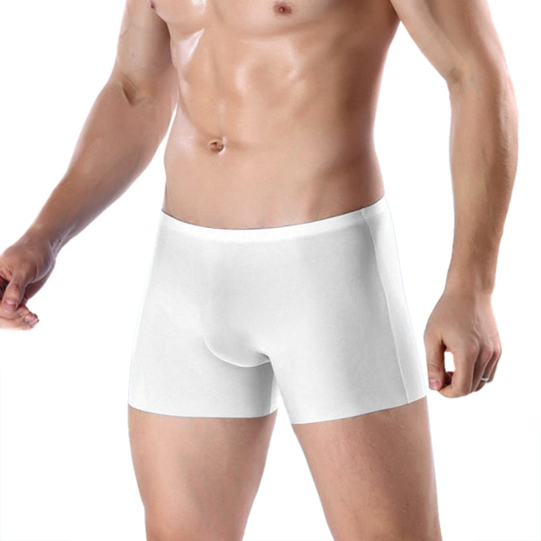 Män Ultratunna Andas Ice Silk U konvexa underkläder Boxer för sommaren d 2xl