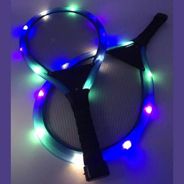 Familjeunderhållning Utomhus Nattljus Träning LED Badmintonracketset Sport as show