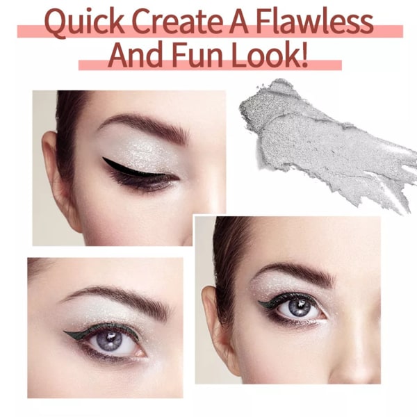 Glitterpigmenterad ögonskugga Stick Highlighter Långvarig ögonskugga för  sminktillbehör för kvinnor 24 887c | 24 | Fyndiq