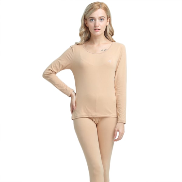 Kvinnor Män Seamless Elastiska Thermal Innerkläder Vintervarma kläder women a 2xl