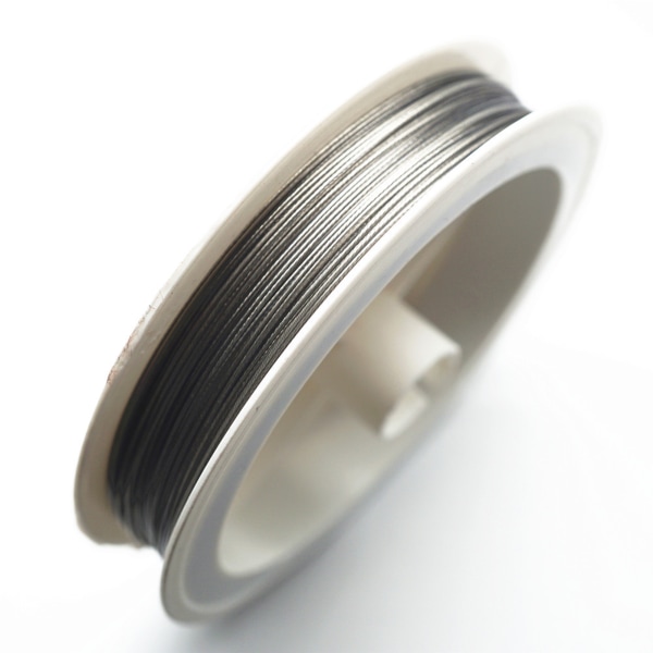 Soft Flex Smycken Tråd Guld Gummibelagd ståltråd för Wire Inslagning Smycken Tillbehör 0.3mm