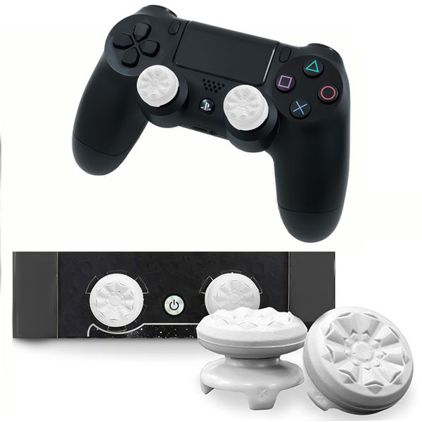 Trådlösa kontroller Silikon Analog tumgrepp Stick Cover Game Remote Joystick Cap för PS4 Dualshock 4 Xbox One360 red