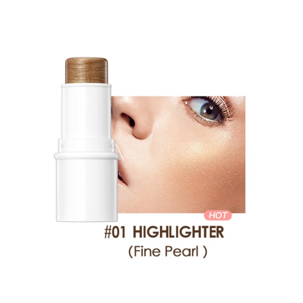 Multifunktionell Makeup Stick Bärbar Highlighter Pen Hållbar Vattentät Contour Stick för 2