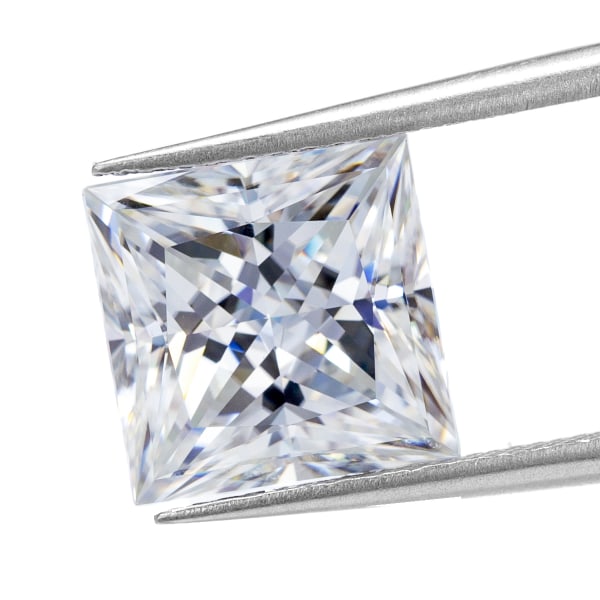 Moissanite Square Diamond D Color VVS Clarity Förlovningsring Örhängetillbehör 0.8