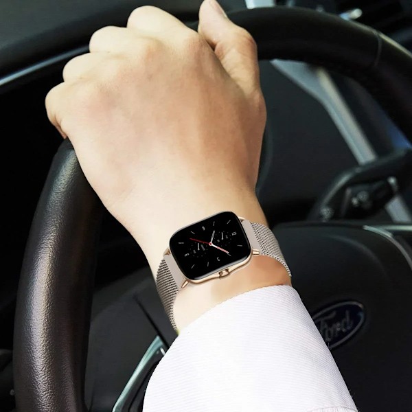 20mm armband för Amazfit GTS 4/3/2e/Mini/stratos 3/2 Metall Magnetisk loop 22mm klockarmband Amazfit Gtr 4/3/pro/2e/bip-u-s-lite Red 16 20mm watch band