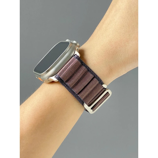 Alpine Loop Armband för Apple Watch Ultra 2 Band 49mm 46mm 45mm 44mm 42mm 41mm 40mm Correa Armband iWatch Serie 10 SE 9 8 7 6 5 Navy 38 40 41 42(S10) mm