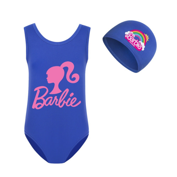 Barbie The Movie Girls' Cartoon Baddräkt Swimshat Set i ett stycke red 2 110cm